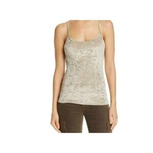 Vince Day to Night Taupe Crushed Velvet Tank Size M